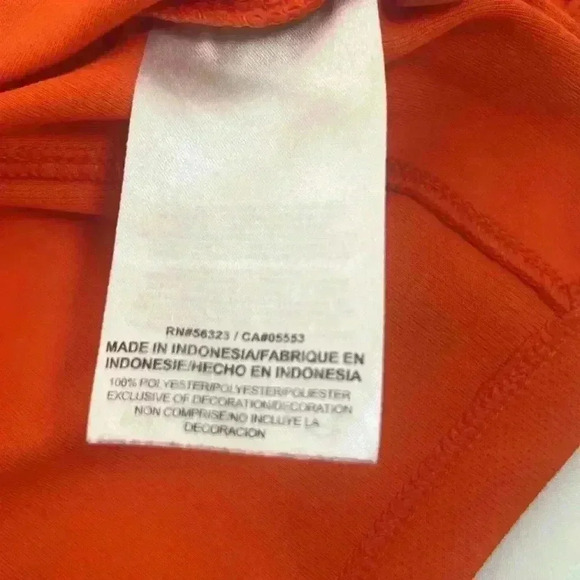 NIKE DRI FIT MENS SHORT SLEEVE GOLF SHIRT ORANGE WHITE‎ SIZE SMALL - Picture 6 of 9